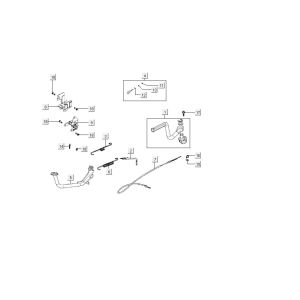 Pedale Kickstart Kymco MXU 150