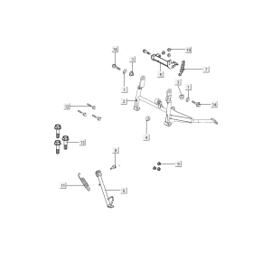 Cavalletto Centrale - Cavalletto Laterale Kymco People S 50i Euro 4 Marrone Opaco