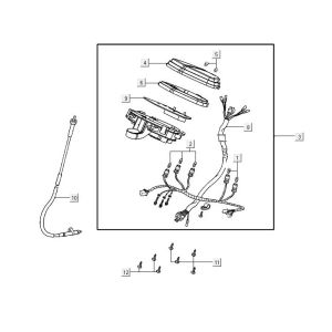 Contachilometri - Cockpit Agility 16+ 125 Argento metallizzato opaco