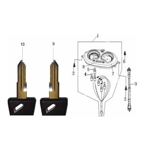 Contachilometri - Cockpit Generic Cracker 50 2 tempi rosso 2009
