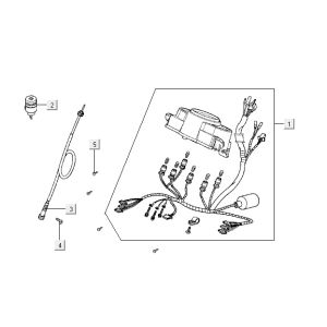 Contachilometri - Cockpit - Cavo tachimetro Kymco Agility 12" 125 blu