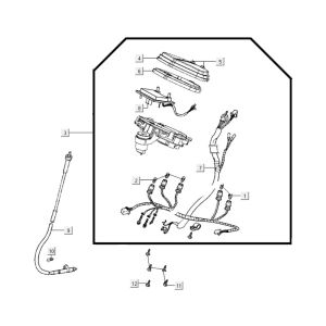 Contachilometri - Cockpit - Cavo tachimetro Kymco Agility City 16 200i