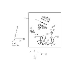 Contachilometri - Cockpit - Cavo tachimetro Kymco City 16' 4 tempi nero