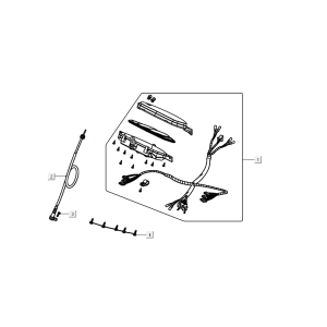 Contachilometri - Cockpit - Cavo tachimetro Kymco VP50i Euro 4 renault marrone