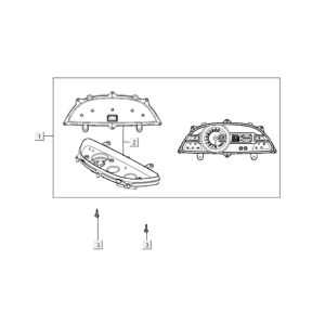 Contachilometri - Cockpit Kymco Xciting 400i nero opaco