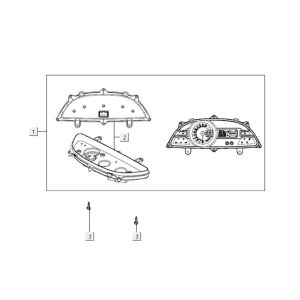 Contachilometri - Cabina di guida Kymco Xciting 400i Pearly Black
