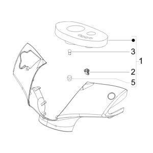 Contachilometri - Cabina di guida Piaggio Zip 50 4 tempi IGET 3V Euro 4