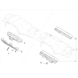 Contachilometri - Cabina di guida Vespa Sprint 125 3V IE ABS Euro 5 2021