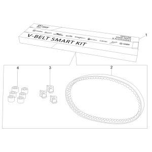 Kit cinghia trapezoidale - Rulli variatori Vespa Sprint 125 3V IE ABS