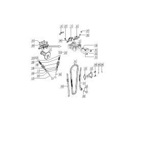 Albero a camme - Valvole - Stivali Tumbler - Catena di distribuzione Kymco MXU 150