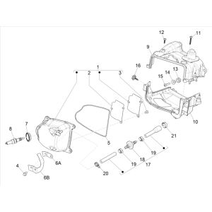 Coperchio valvole Vespa Primavera 50 4 tempi IGET 3V Euro 5