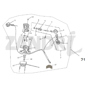 Indicatori di direzione posteriori - Fanale posteriore BTC Grande Retro GT1 crema caffè