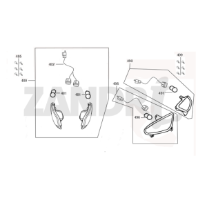 Indicatori blu pantone BTC Riva Sport