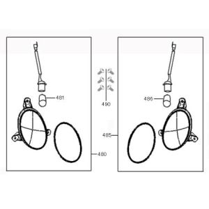 Luci lampeggianti nere extra opache retrò cinesi