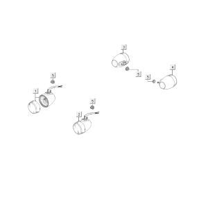 Indicatori Kymco Agility 12» 4 tempi argento