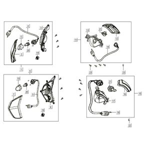 Indicatori Kymco Like 200i bianchi
