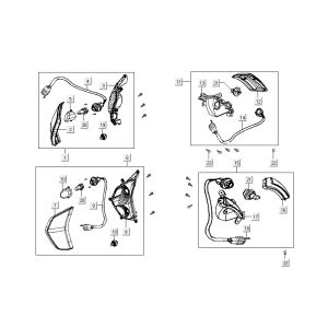 Indicatori Kymco Like TT 4 tempi neri lucidi 2015