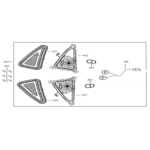 Indicatori di direzione Neco Lola Cream Terra
