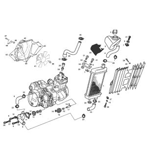 Radiatore - Raffreddamento Derbi Senda SM DRD vecchio modello
