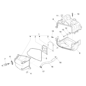 Tappi di raffreddamento - Coperchio valvole - Candela Vespa Sprint 50 4 tempi IGET 3V Euro 4