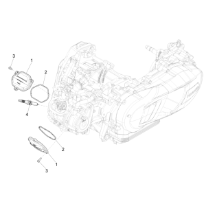 Coperchio valvole - Candela Vespa GTS 125 IE ABS Euro 5 2021