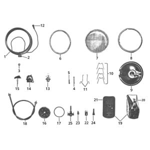 Faro anteriore - Fanale posteriore Zundapp GTS 50 517-39L0