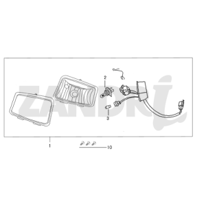 Faro BTC Riva Sport pantone blu