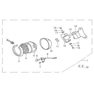 Faro anteriore Edwards Tomorrow Legend antracite opaco