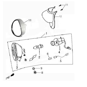 Faro anteriore Giantco Venus II antracite opaco