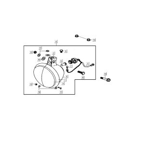 Fanale anteriore Kymco Carry 4 tempi nero