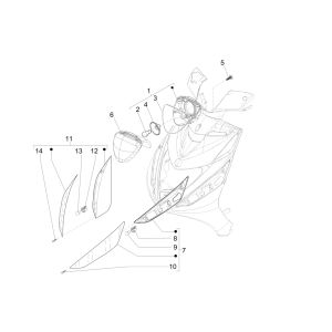 Faro anteriore Piaggo Zip 50 4 tempi IGET 3V Euro 4