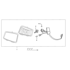 Faro anteriore Senzo RivaLux S piatto antracite opaco