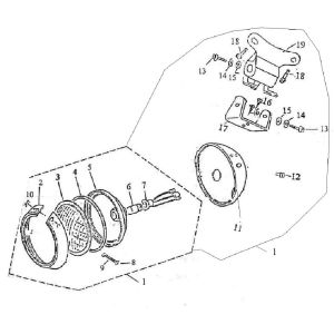 Faro Turbho RG50 rosa