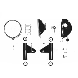 Fanale anteriore Zundapp GTS 50 529-020 tm 023