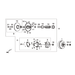 Frizione Sym Joymax 300I ABS E3 2014-2016