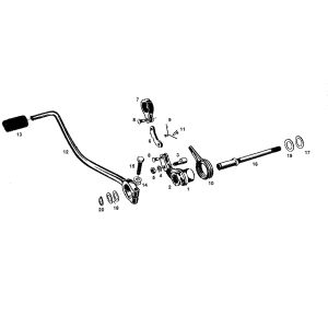 Asse con cambio Kreidler a 4 velocità