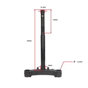 Forcella anteriore CrownPiece/T-Piece Kymco Agility 50-125cc modello originale da 12 pollici