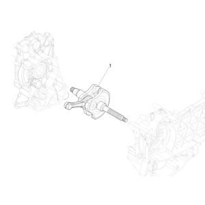 Albero motore Piaggio MP3 300 HPE/300 HPE Sport ABS Euro 5 2020-2022