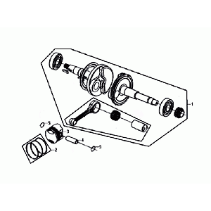 Albero motore Sym Fiddle III Euro 4