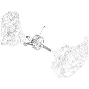 Albero motore Piaggio Beverly 125 RST 4V Euro 3 2010-2015