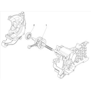 Albero motore Vespa Primavera 50 4 tempi IGET 3V Euro 5