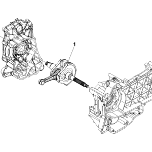 Albero motore Vespa GTS 250 ie 2005-2009 (con ABS)