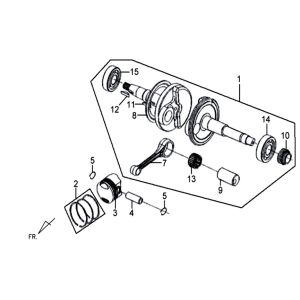 Albero motore - Pistone Sym Mio