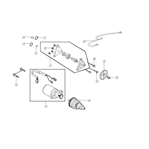 Motorino di avviamento - Pompa olio - Bendix Kymco People S 50i Euro 4 Blue