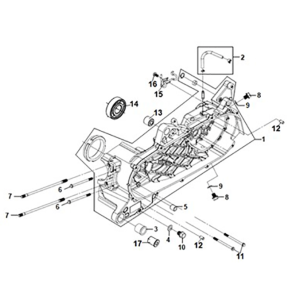 L. crank case Sym ADX 125i ABS+ TCS E5 2023