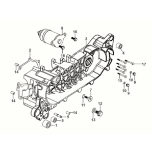 Basamento motore L. Sym Mio 50I E5