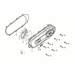 Coperchio carter Sym Fiddle IV 50 Euro 5