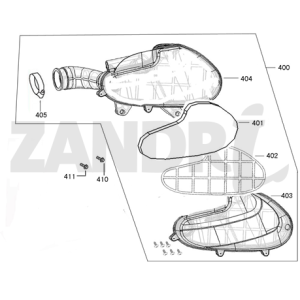 Filtro aria blu pantone BTC Riva Sport