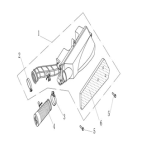 Filtro aria China Ape 50 marrone