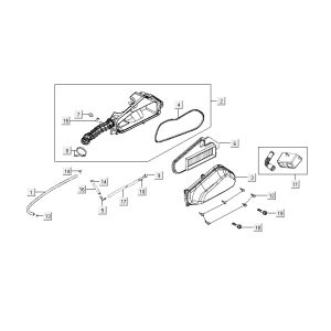 Filtro aria Kymco Agility Fat 12' 4 tempi marrone